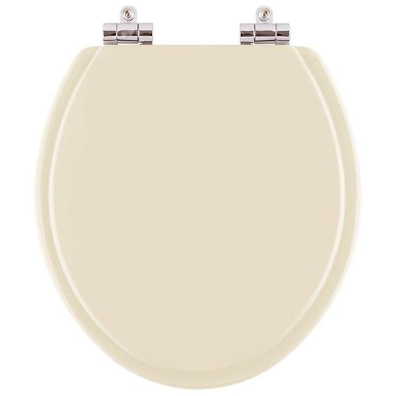 Imagem de Assento Sanitario com Amortecedor Convencional Oval Creme (bege claro) para vaso Deca