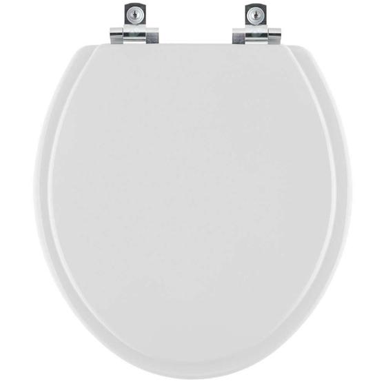 Imagem de Assento Sanitário com Fechamento Lento Convencional Oval Cinza Claro para vaso Ideal Standard