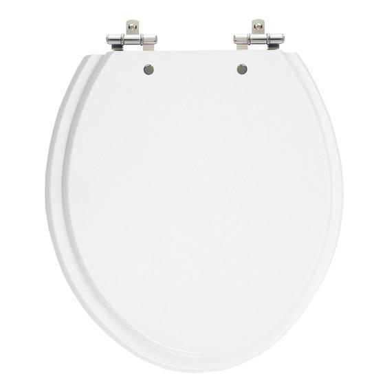 Assento Sanitário Convencional Oval Branco Universal Tampa Vaso Deca-Incepa-Celite-Ideal-Roca Menor preço em Assento Sanitário Convencional Oval Branco Universal Tampa Vaso Deca-Incepa-Celite-Ideal-Roca