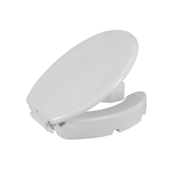 Assento Sanitário Elevado Astra 7,5cm com Tampo Branco Menor preço em Assento Sanitário Elevado Astra 7,5cm com Tampo Branco