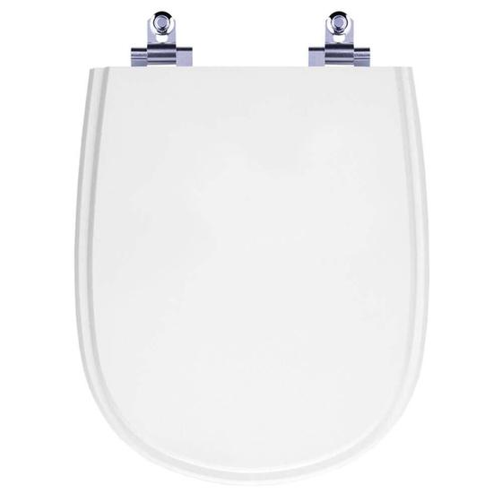 Imagem de Assento Sanitário Fechamento Lento Paris Branco para Louça Ideal Standard