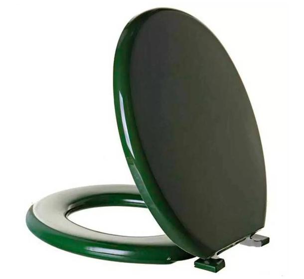 Imagem de Assento Sanitário Oval Almofadado Tpk/As Verde Astra