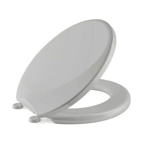 Assento Sanitário Oval Suavit Cinza Tigre Menor preço em Assento Sanitário Oval Suavit Cinza Tigre