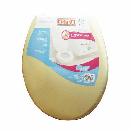 Imagem de Assento Sanitário Plástico Oval Bege 05 Astra