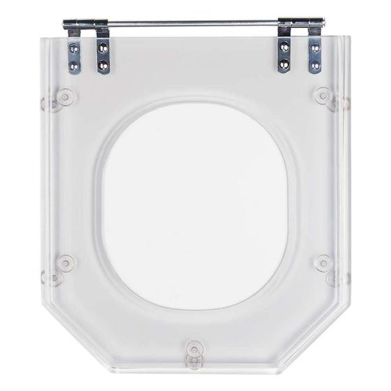 Assento Sanitário Poliéster Atrium Cristal para vaso Incepa Menor preço em Assento Sanitário Poliéster Atrium Cristal para vaso Incepa
