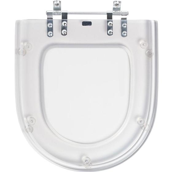 Assento Sanitário Poliéster Riviera Cristal para vaso Celite Menor preço em Assento Sanitário Poliéster Riviera Cristal para vaso Celite