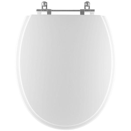 Imagem de Assento Sanitário Poliéster Spot Branco para vaso Deca 1.6gpf 6lpf