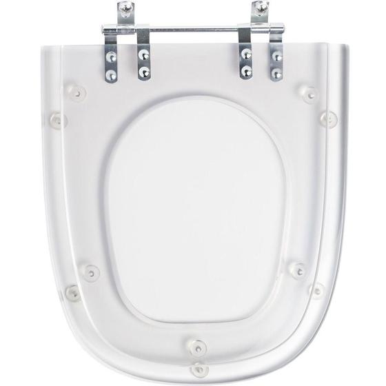 Assento Sanitário Poliéster Stylus Cristal para vaso Celite Menor preço em Assento Sanitário Poliéster Stylus Cristal para vaso Celite