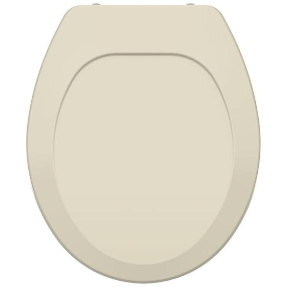 Imagem de Assento Sanitário Polipropileno Oval Premium Universal Creme/ Marfim
