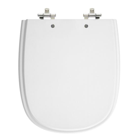 Assento Sanitário Sabatini Branco Tampa para Vaso Icasa de Madeira Laqueada Menor preço em Assento Sanitário Sabatini Branco Tampa para Vaso Icasa de Madeira Laqueada
