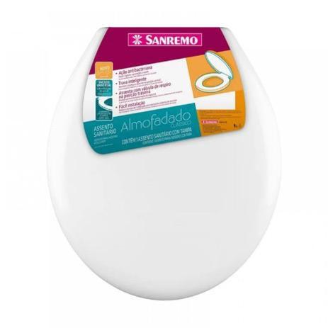 Assento Sanitário SANREMO Almofadado Branco Menor preço em Assento Sanitário SANREMO Almofadado Branco