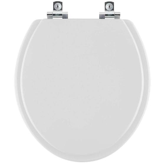 Imagem de Assento Sanitário Soft Close Convencional Oval Cinza Platina para vaso Incepa