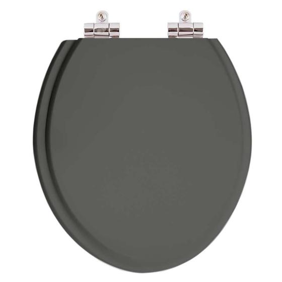 Imagem de Assento Sanitário Soft Close Oval Quartzo (Cinza Escuro) para vaso Ideal Standard