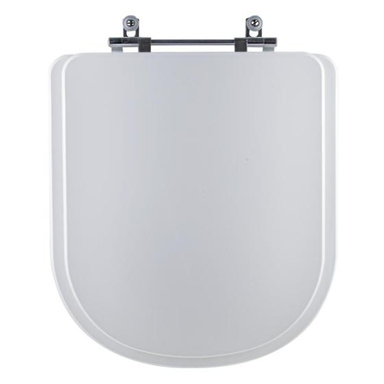 Imagem de Assento Sanitário Tampa de Vaso Branco Resina Poliester Vogue Plus para bacia Deca