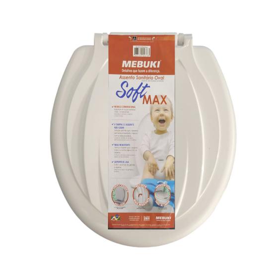Assento sanitário Tampa vaso soft Max fechamento suave Fácil instalação Menor preço em Assento sanitário Tampa vaso soft Max fechamento suave Fácil instalação