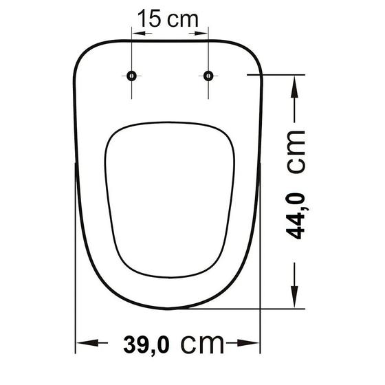 Assento Tampa Vaso Oval Slim Menor preço em Assento Tampa Vaso Oval Slim
