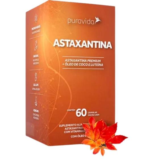 Imagem de Astaxantina Pura Vida Com Vitamina E + Luteína + Zeaxantina