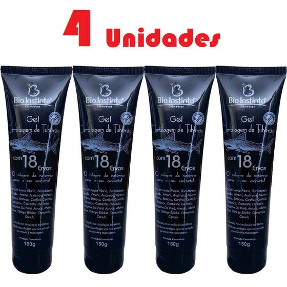 Imagem de Atacado e Revenda 4 Gel Cartilagem de Tubarão Com 18 Ervas 150g