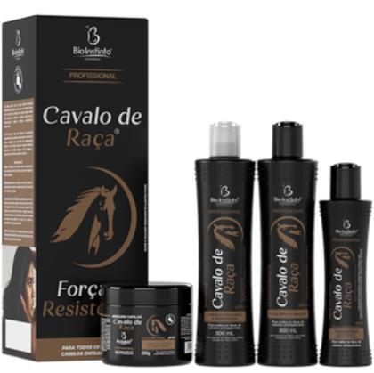 Imagem de ATACADO - R17,98 - Kit de Cabelo Cavalo de Raça 4 Itens Bio Instinto