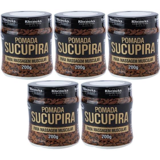 Imagem de Atacado Revenda 5 Pomada Sucupira 200g Desconforto Muscular