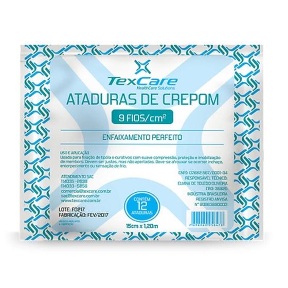 Imagem de Atadura de crepom 15x1,20 mt 09f (c/12) - texcare