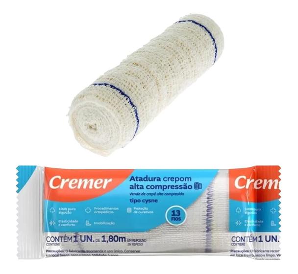 Imagem de Atadura De Crepom Cysne 10cm X 1,25m Cremer KIT C/2 UN