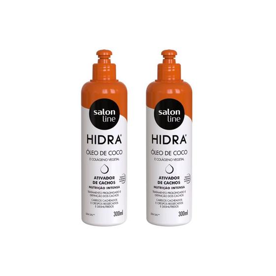 Imagem de Ativador de Cachos Hidra Salon Line Oleo de Coco 300ml - 2un