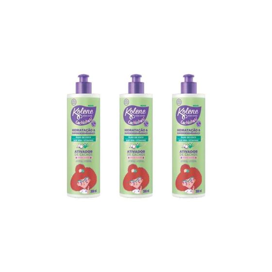 Imagem de Ativador De Cachos Kolene Cachinhos 300Ml-Kit C/3Un