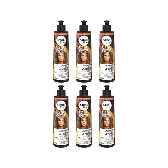 Imagem de Ativador De Cachos Salon Line 300Ml Sos Arginina Reconst-6Un