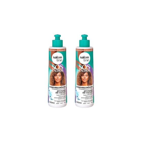 Imagem de Ativador De Cachos Salon Line 300Ml Sos Cachos Hialur - 2Un