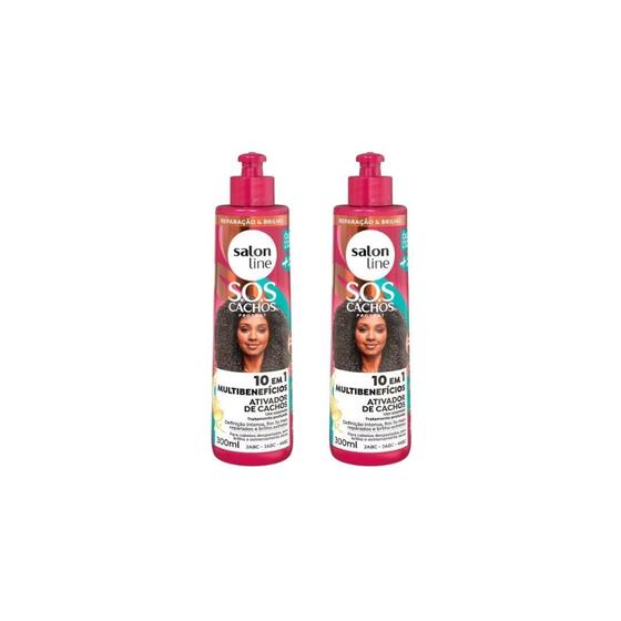 Imagem de Ativador De Cachos Salon Line 300Ml Sos +Poderosos-Kit C/2Un