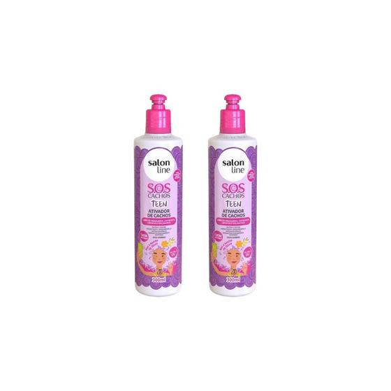 Imagem de Ativador De Cachos Salon Line 300Ml Teen - Kit C/2Un