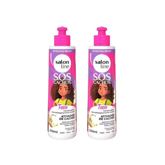 Imagem de Ativador de Cachos Salon Line 300ml Teen - Kit C/2un