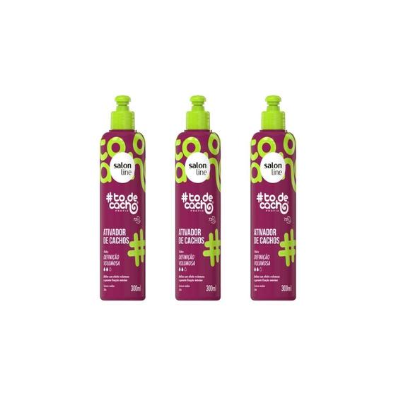 Imagem de Ativador De Cachos Salon Line 300Ml Todecacho Def Volum- 3Un