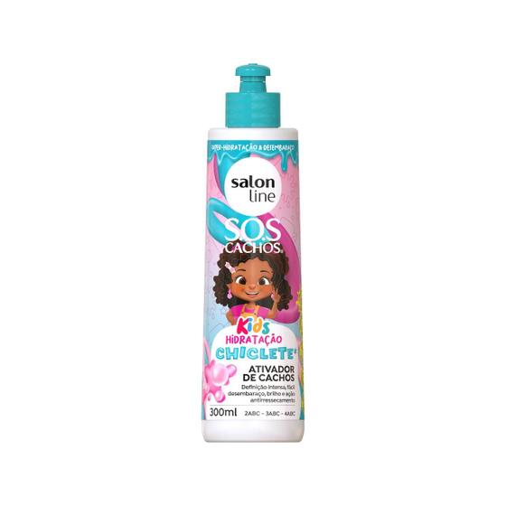 Imagem de Ativador de Cachos Salon Line SOS Cachos Kids Hidratação Chiclete 300ml