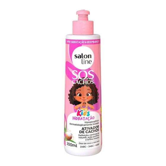 Imagem de Ativador de Cachos SOS Cachos Kids Hidratação Salon Line 300ml