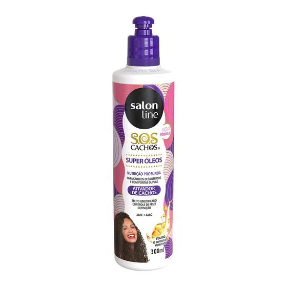 Imagem de Ativador de Cachos SOS Cachos Super Óleos Salon Line 300ml