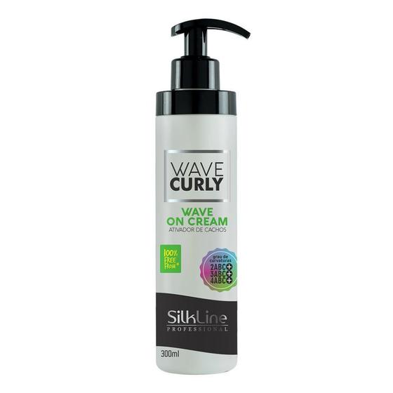 Imagem de Ativador De Cachos Wave Curly On Cream Silkline 300Ml