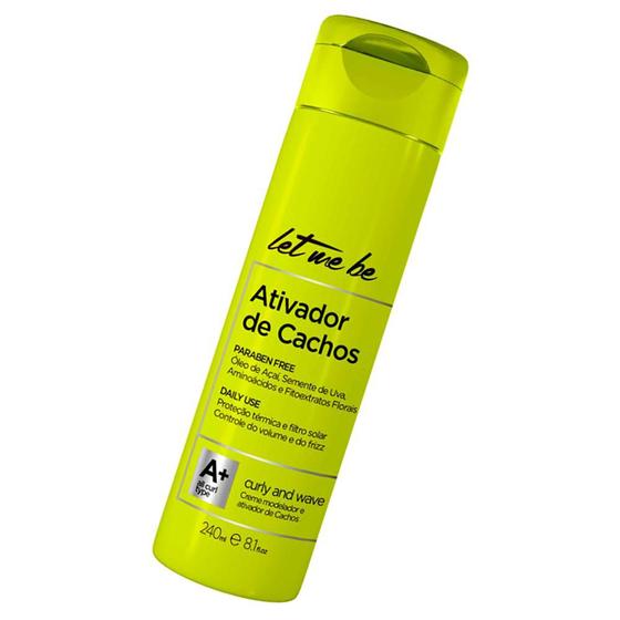 Imagem de Ativador E Modelador Cachos Para Cacheadas Let Me Be 240ml