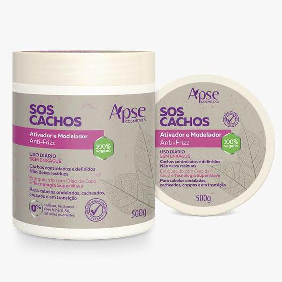 Ativador E Modelador Sos Cachos - 500G - Apse - 100% Vegano é ruim? Ativador E Modelador Sos Cachos - 500G - Apse - 100% Vegano é boa?