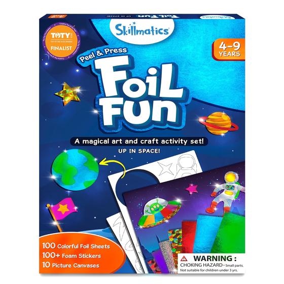 Imagem de Atividade de Arte e Artesanato Skillmatics Foil Fun Space - Para Crianças de 4 a 9 Anos