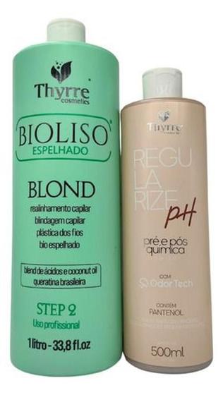 Imagem de Ativo Selagem Termica Bioliso Blond 1L + Regularize Ph 500Ml