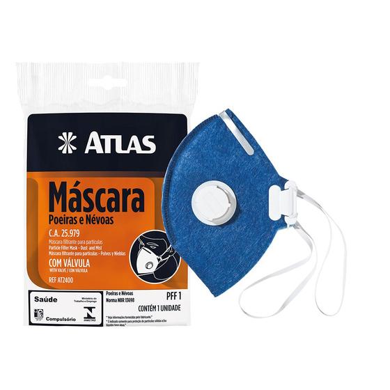 Imagem de Atlas mascara de feltro com válvula ppf1*  - pinceis atlas