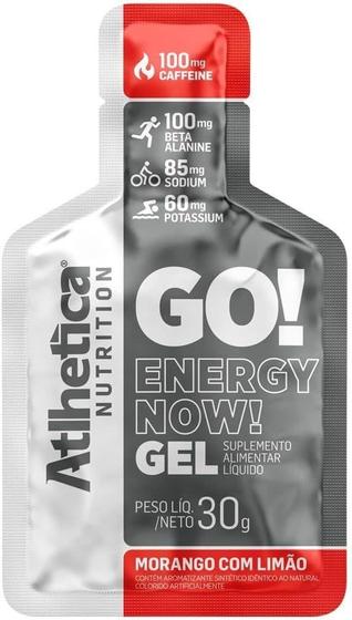 Imagem de Atlhetica Nutrition Go Energy Now Gel Morango c/ Limão 30g