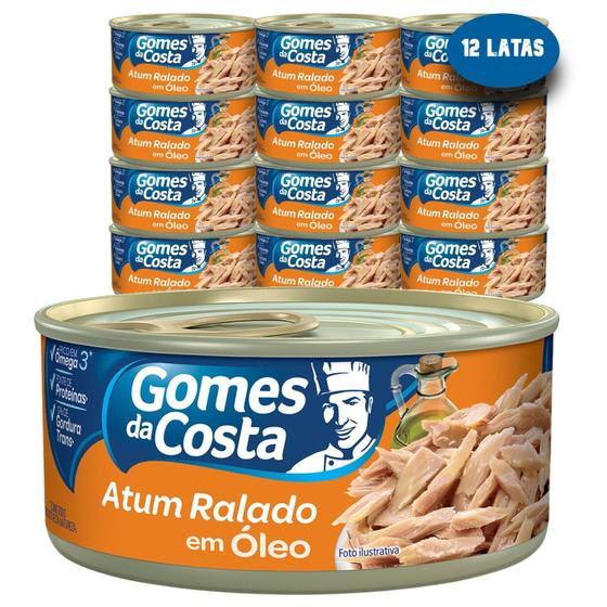 Imagem de Atum Ralado Em Óleo Gomes Da Costa 170G (12 Latas)