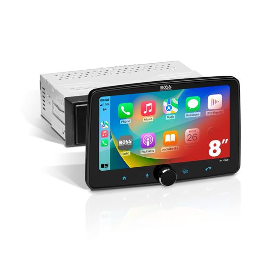 Imagem de Áudio Automotivo BOSS BCPA8 - Tela 8" Single DIN com Apple CarPlay