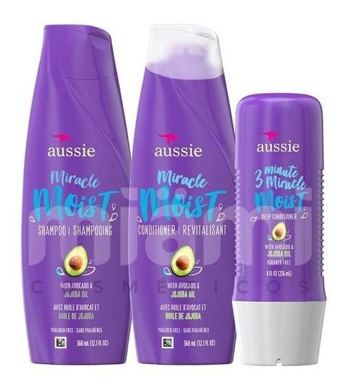 Imagem de Aussie Kit Hidratação - Shampoo + Cd + Máscara + Frete