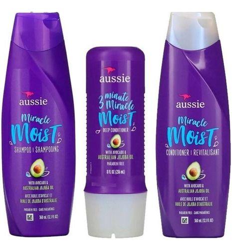 Imagem de Aussie Miracle Moist Shampoo + Condicionador + 3 Minutos