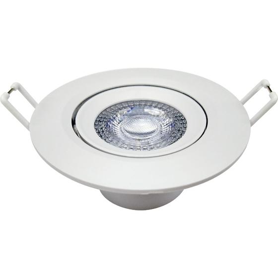 Imagem de Authentic Led Spot Luz Branca BR6500K 5w Bivolt 400 863021373 de Embutir Redondo Branco