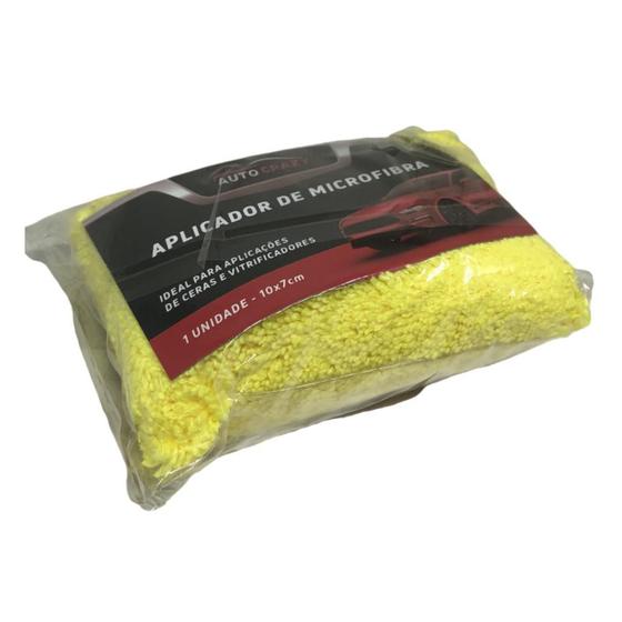 Imagem de Auto Cry Aplicador De Microfibra 10X7Cm Amarelo